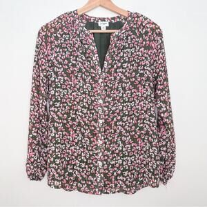 J.Crew Floral Button Up Blouse